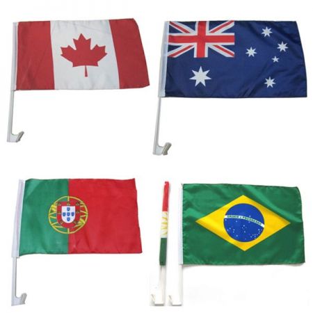 Polyester Knitting Car Flag